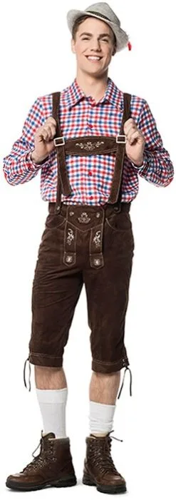 Tiroler Blouse Luxe Rood/Wit/Blauw