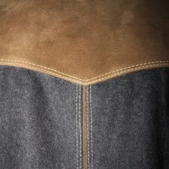 Tiroler Trachten Jas Luxe (Wol-Geitenleer) -Kostuum Winkel tiroler trachten jas luxe wol geitenleer detail 2