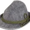 Tirolerhoed Grijs Luxe