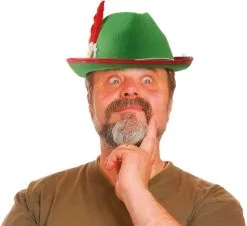 Tiroolse Hoed Groen (met Veer)