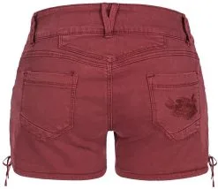 Trachten Jeans Kort Wijnrood Voor Dames -Kostuum Winkel trachten jeans kort wijnrood voor dames 3