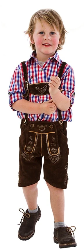 Trachtenhemd Rood/Wit/Blauw Voor Jongens 1 Trachtenhemd Rood/Wit/Blauw Voor Jongens