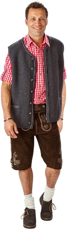 Trachtenvest Grijs Luxe (100% Wol)