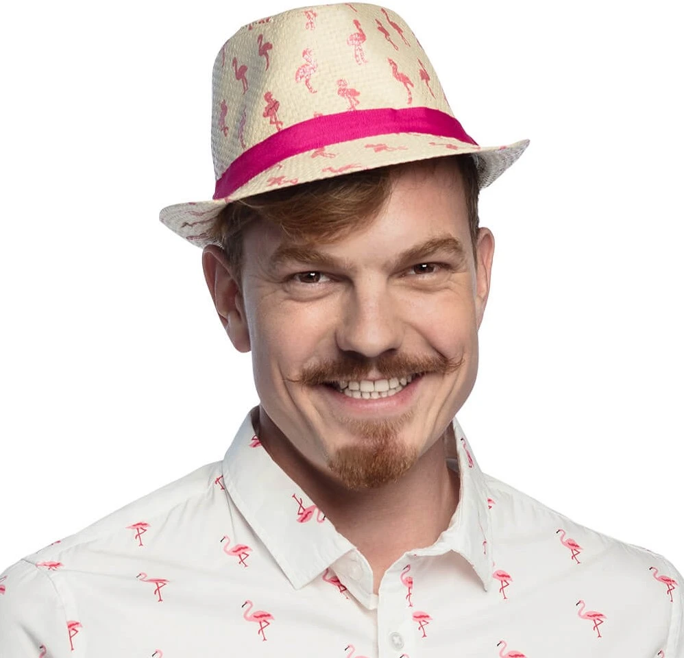 Trendy Hoedje Hawaii Met Flamingo's 5 Trendy Hoedje Hawaii Met Flamingo's - Afbeelding 5