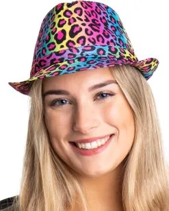 Trendy Hoedje Neon Panterprint