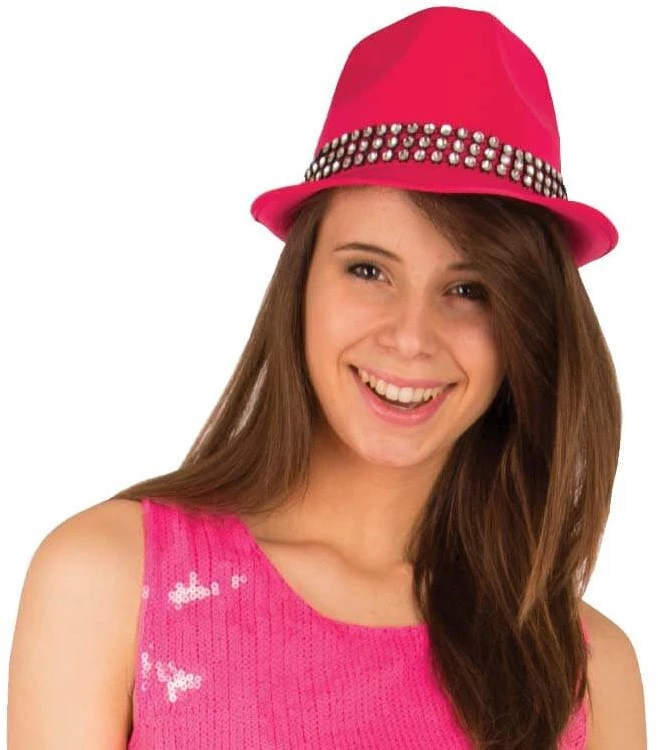 Tribly Hoed Pink + Diamanten 2 Tribly Hoed Pink + Diamanten - Afbeelding 2