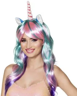 Unicorn Pruik Daydream Met Oortjes