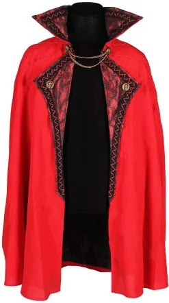 Vampier Cape Rood-Zwart Luxe