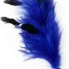 Verenpluim Blauw 30cm Buigbaar Met Speld En Clip