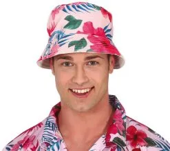 Vissershoedje Hawaii Flamingo