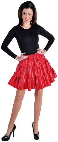 Volangen Rok Kort Rood