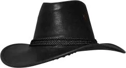 Western Cowboyhoed Zwart Met Koord (Nepleer)