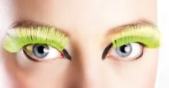 Wimpers Lang Neon Geel