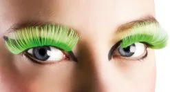 Wimpers Lang Neon Groen