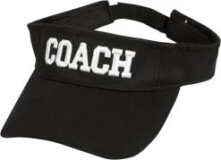 Zonneklep Coach Zwart