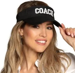 Zonneklep Coach Zwart -Kostuum Winkel zonneklep coach zwart voorbeeld